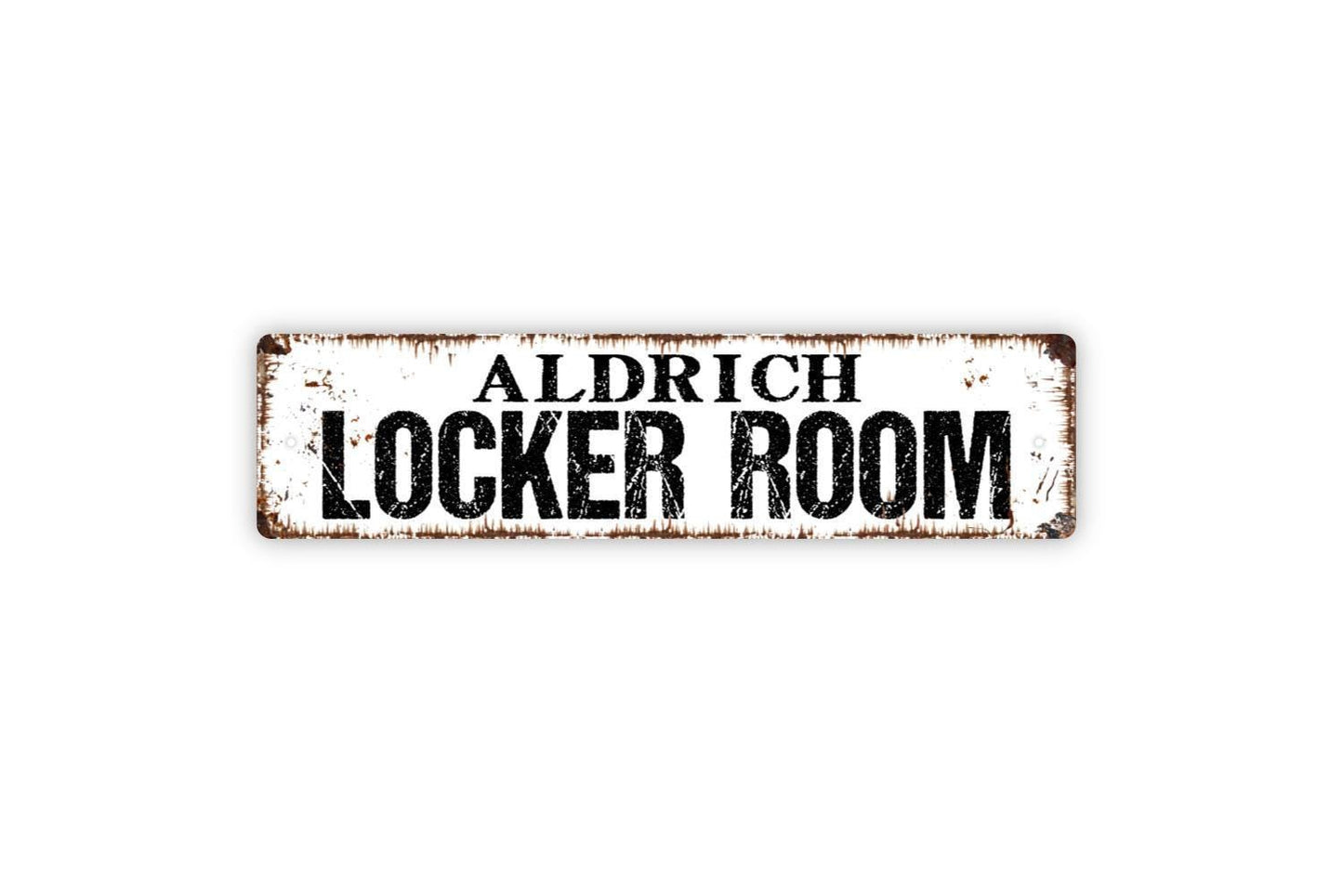 Personalized Locker Room Sign, Custom Metal Sign, Vinyl Sticker Or  Street Sign or Door Name Plate Plaque