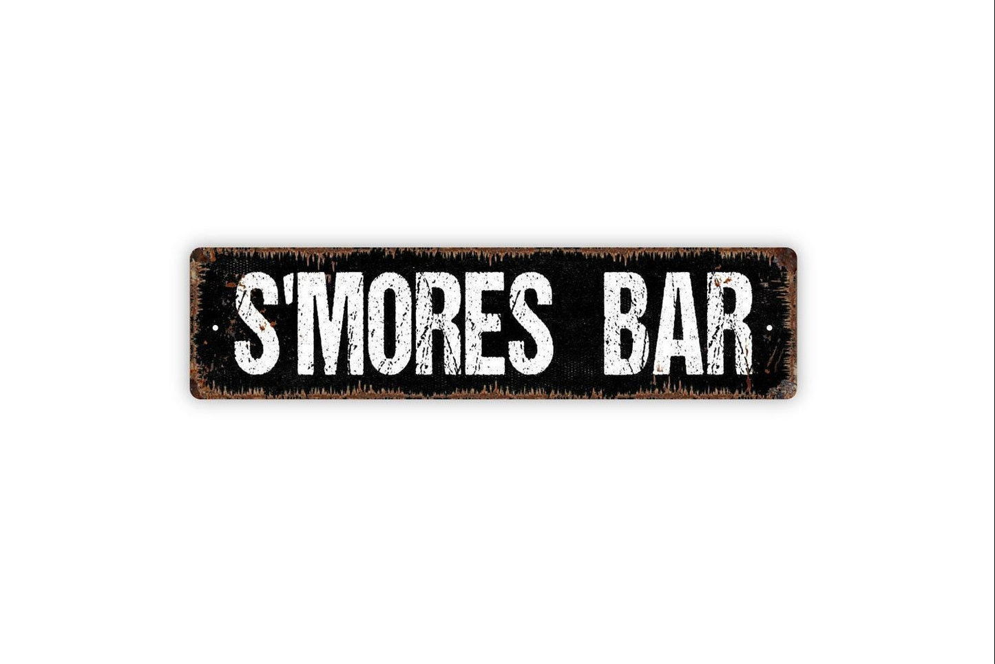 S'mores Bar Sign - Smores Fire Pit Campfire Camping Vinyl Sticker Or  Street Metal Sign or Door Name Plate Plaque