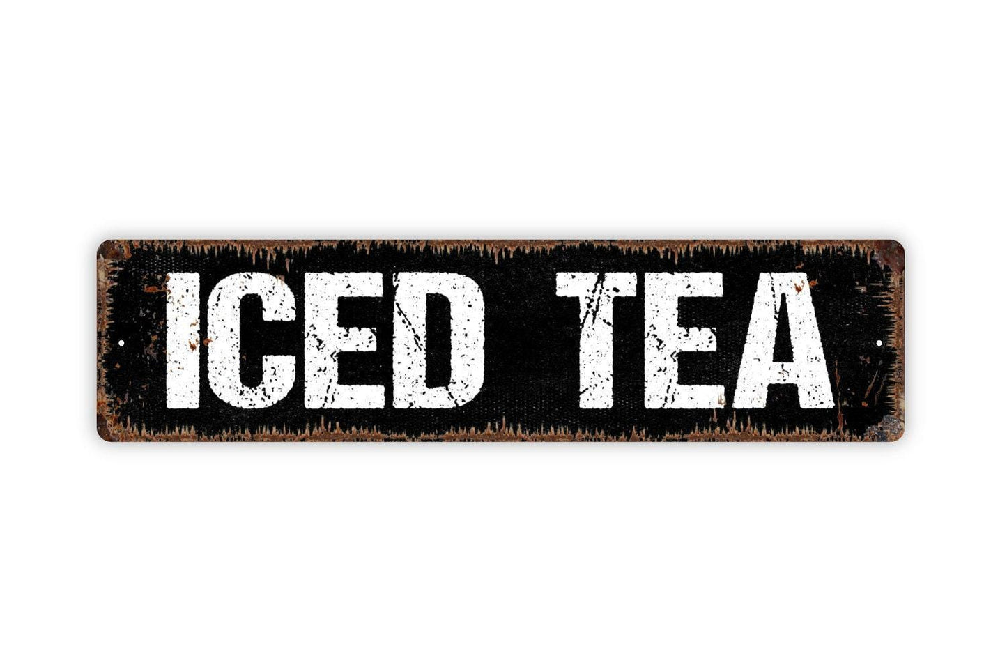 Iced Tea Sign Metal or Vinyl Sticker | Rustic Kitchen Decor | Sweet Tea Sign | Farmhouse Dining Room Sign | Country Kitchen Wall Art