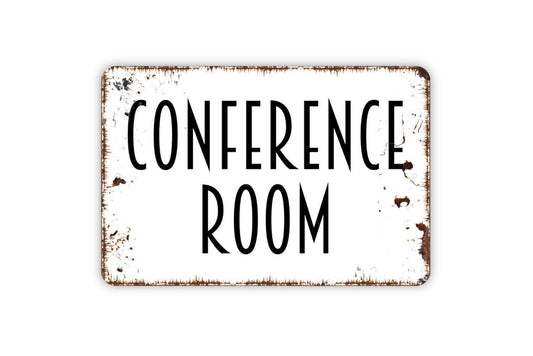Conference Room Sign | Office Meeting Room Wall Decor | Business Workplace Wall Art | Custom Metal Sign or Vinyl Sticker | Professional