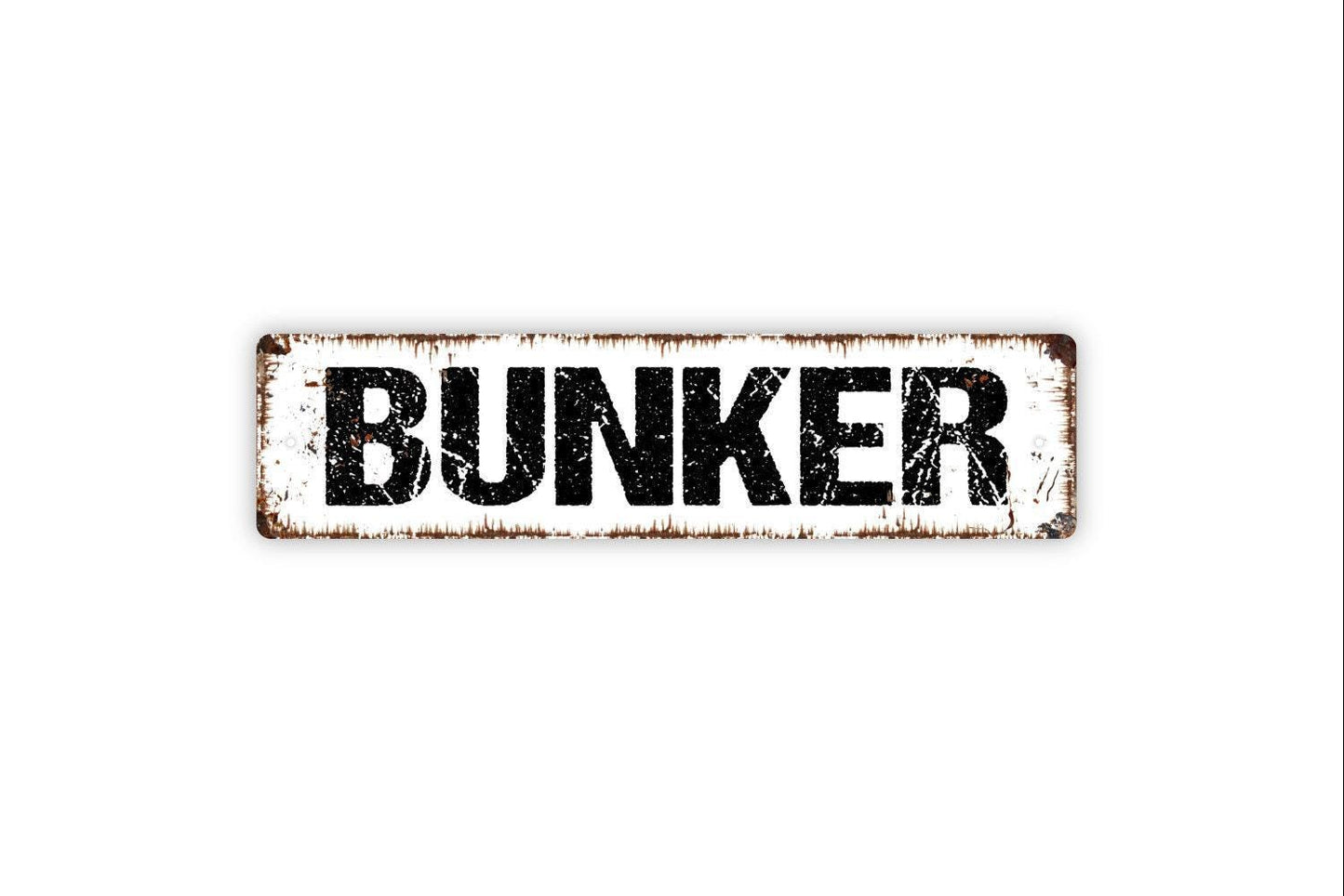 Bunker Sign, Metal Sign, Vinyl Sticker Or  Street Sign or Door Name Plate Plaque