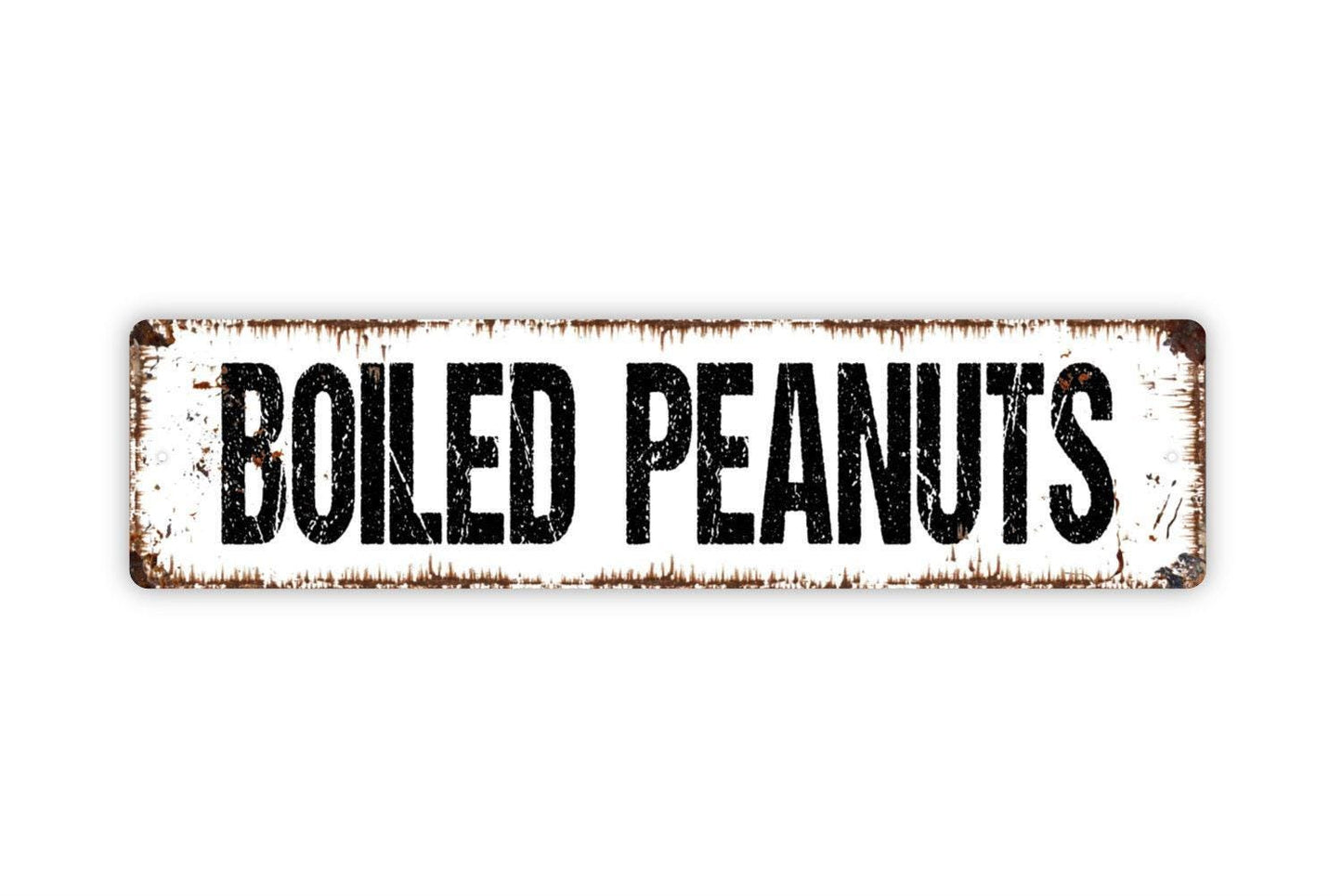 Boiled Peanuts Sign - Vegetables Garden Marker Produce Farmers Market Vinyl Sticker Or  Street Metal Sign or Door Name Plate Plaque