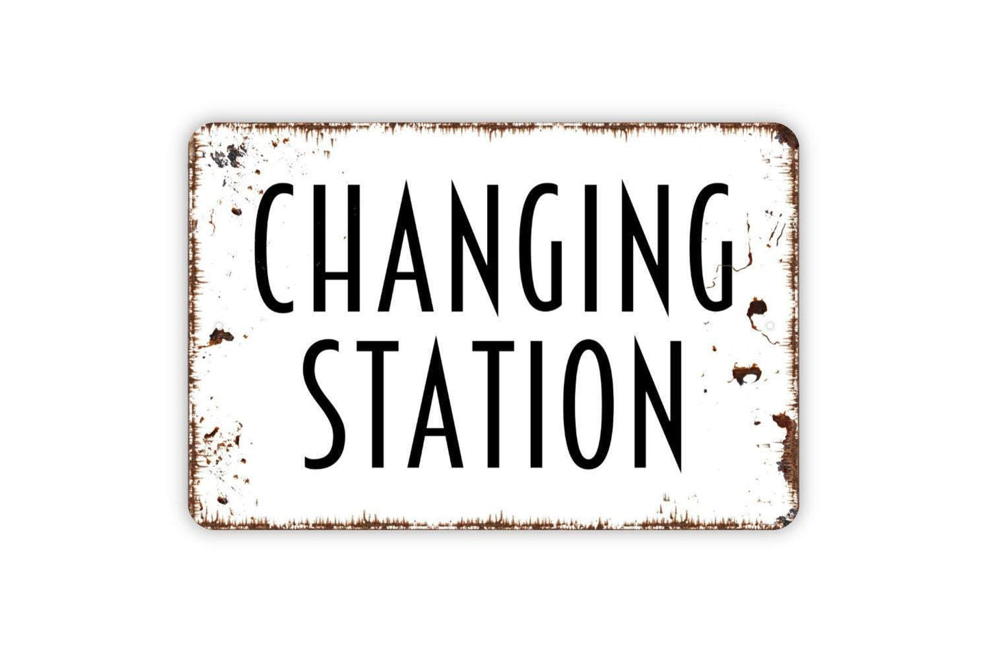 Changing Station Sign - Restroom Sign - Bathroom Metal Indoor or Outdoor Wall Art