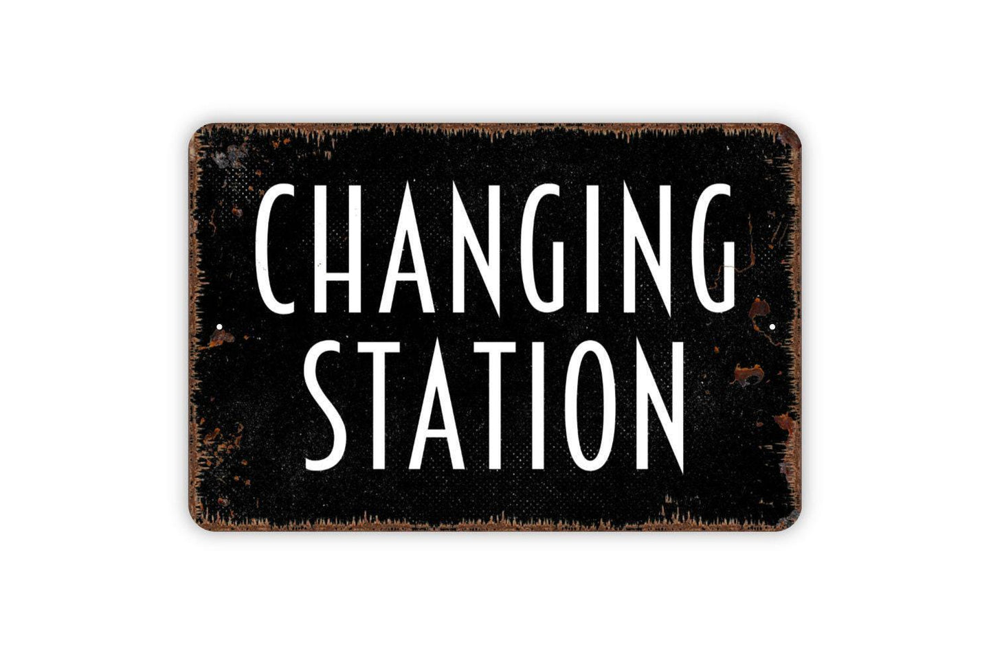 Changing Station Sign - Restroom Sign - Bathroom Metal Indoor or Outdoor Wall Art