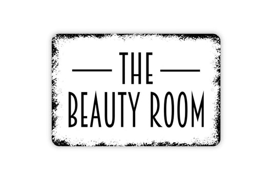 The Beauty Room - Beauty Hair Salon Metal Indoor or Outdoor Wall Art