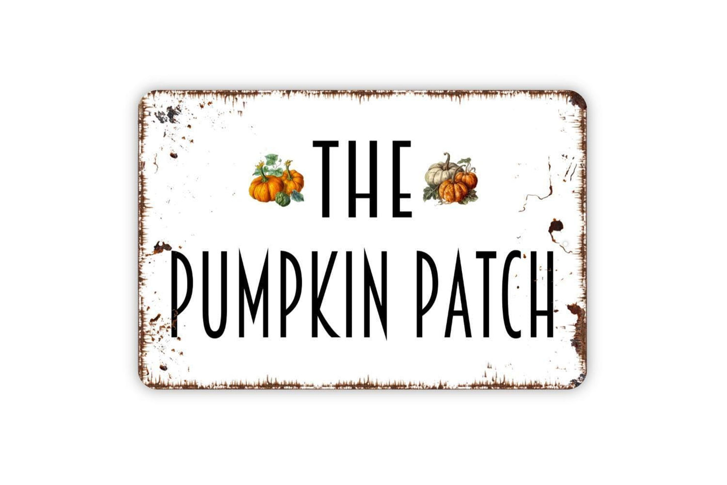 The Pumpkin Patch Sign – Fall Farmhouse Décor, Rustic Autumn Wall Sign, Seasonal Harvest Sign for Porch or Indoor Display, Garden Farmer