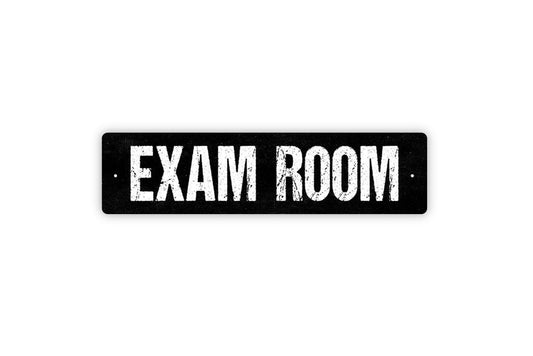 Exam Room Sign - Doctor Office Medical Testing Room Quiet Please Vinyl Sticker Or  Metal Street Sign or Door Name Plate Plaque