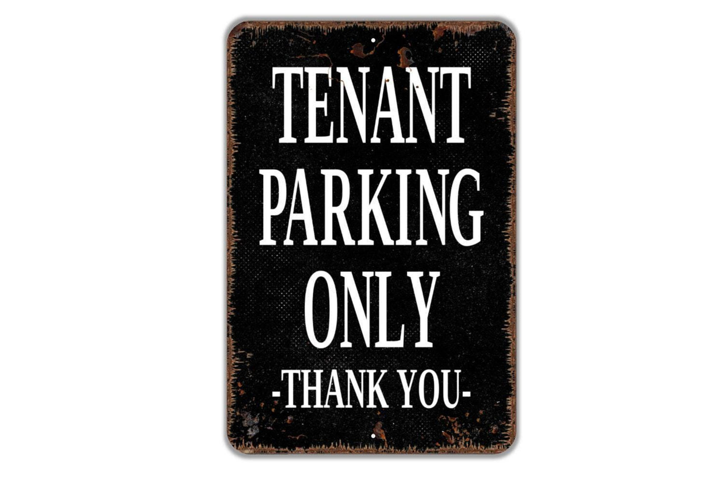 Tenant Parking Only Thank You Sign | Rustic Farmhouse Apartment or Rental Property Wall Sign | Metal Parking Sign or Vinyl Sticker Décor