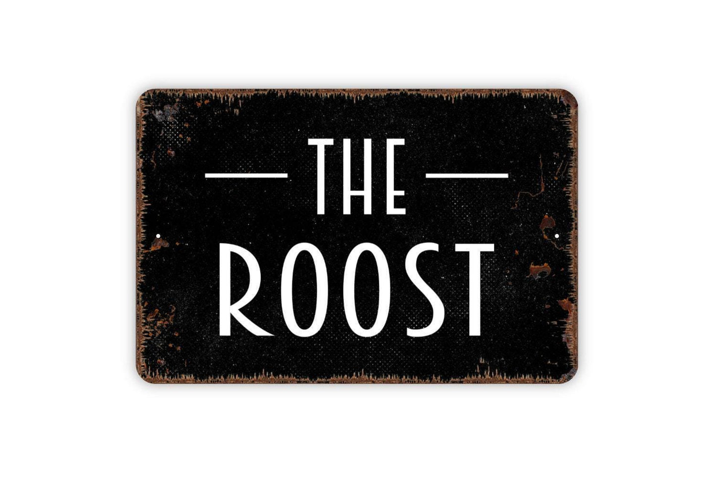 The Roost Sign | Rustic Farmhouse Chicken Coop Decor | Metal Sign or Vinyl Sticker for Barn Yard Porch Cabin Country Home