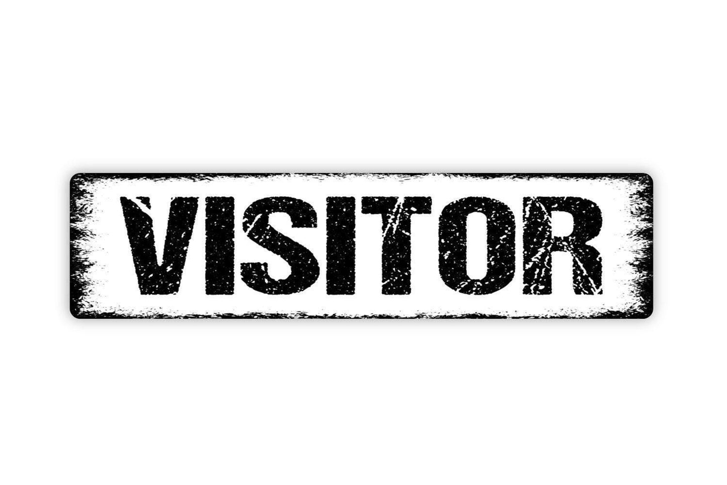 Visitor Sign - Welcome To Our Sports Theme Ballfield Stadium Home Team Vinyl Sticker Or  Street Metal Sign or Door Name Plate Plaque