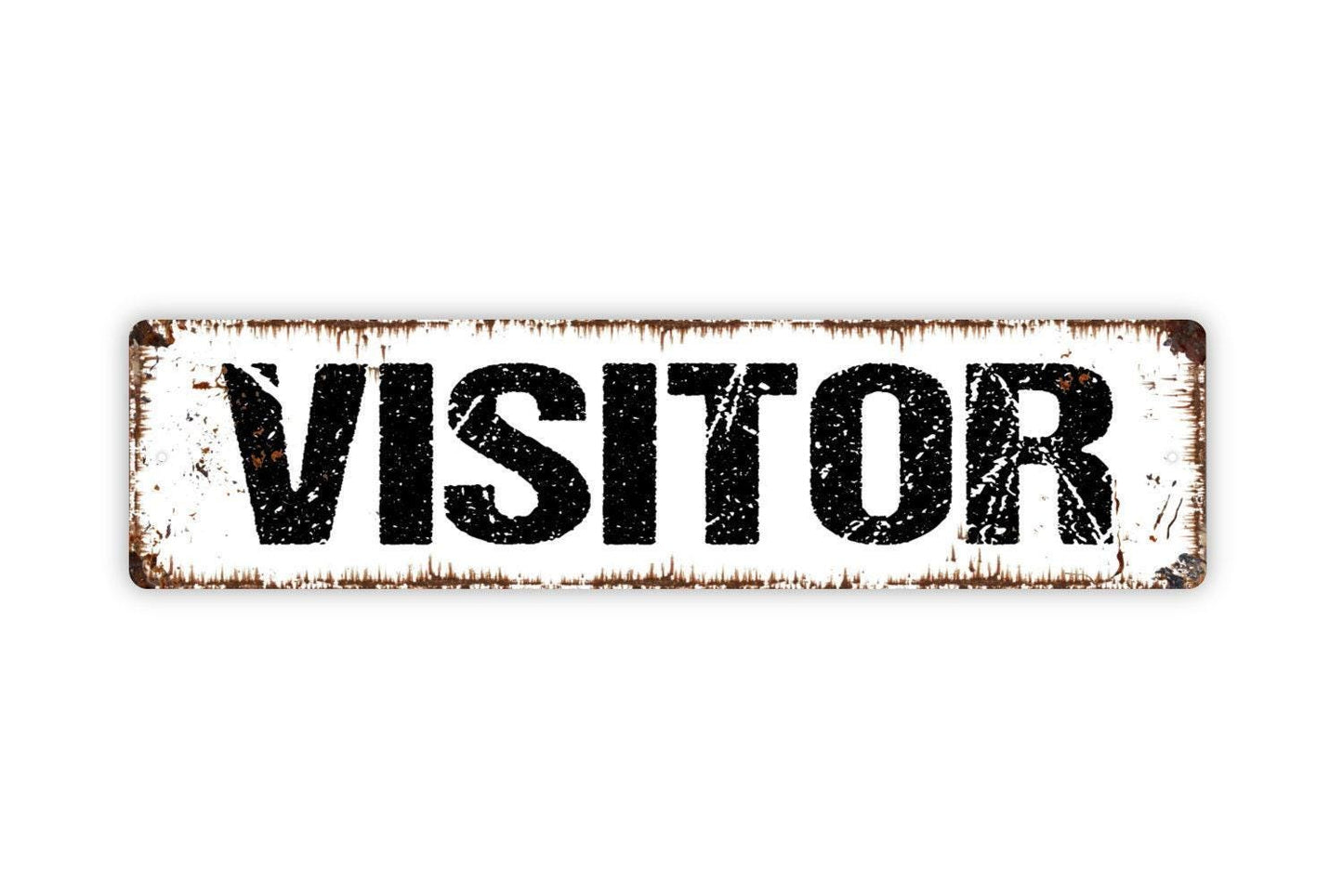Visitor Sign - Welcome To Our Sports Theme Ballfield Stadium Home Team Vinyl Sticker Or  Street Metal Sign or Door Name Plate Plaque