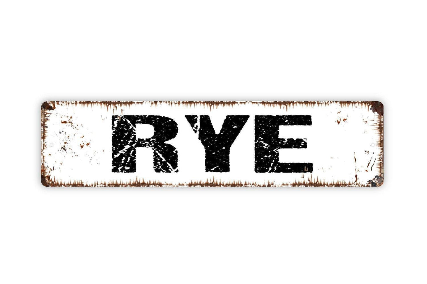 Rye Sign - Farm Crop Beer Brewery Vinyl Sticker Or  Street Metal Sign or Door Name Plate Plaque