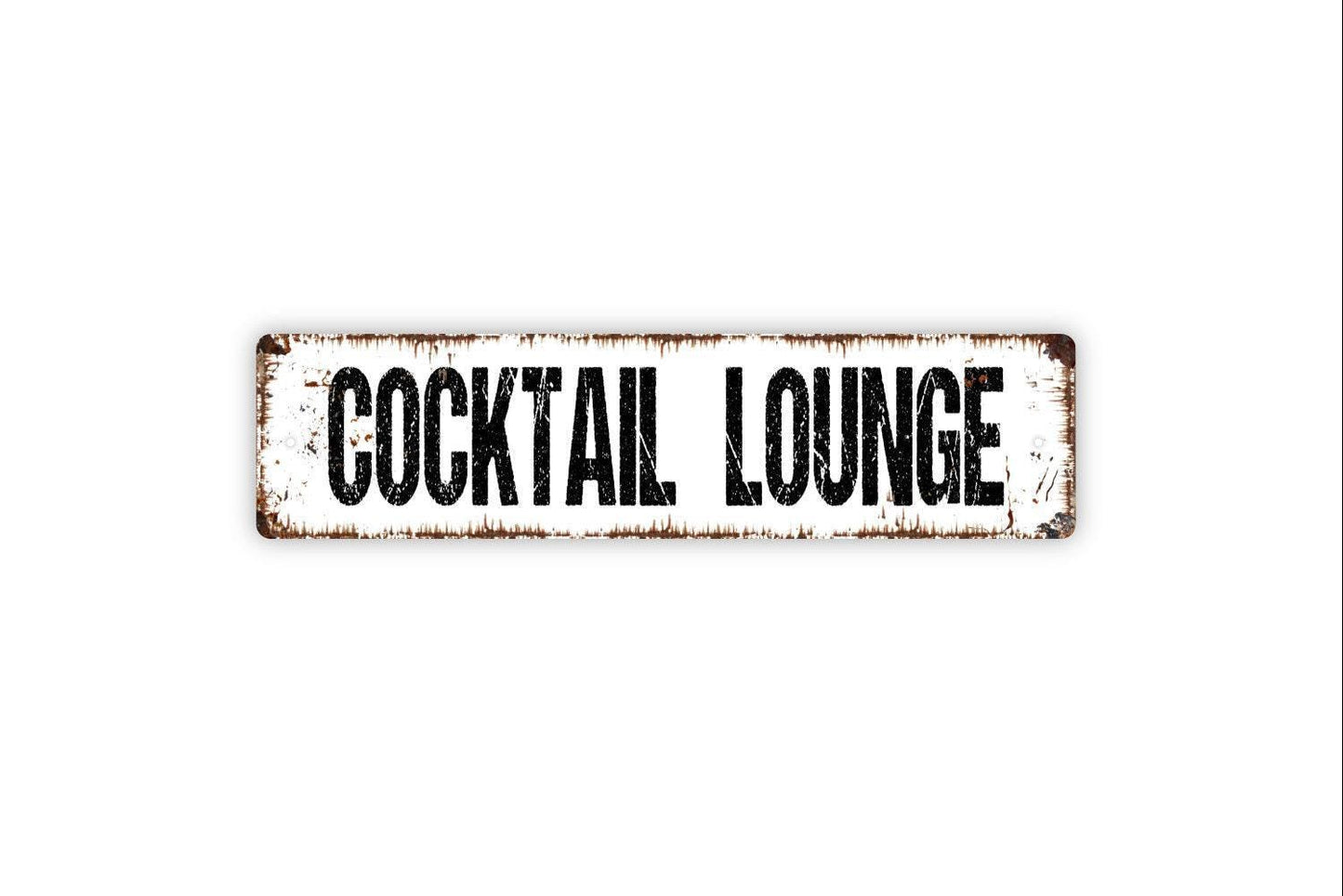 Cocktail Lounge Sign - Bar Pub Drinks Mocktails Vinyl Sticker Or  Street Metal Sign or Door Name Plate Plaque