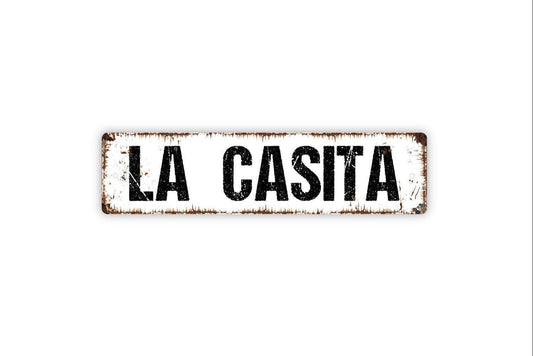 La Casita Sign - Welcome To Our House Pantry Kitchen Vinyl Sticker Or  Metal Street Sign or Door Name Plate Plaque