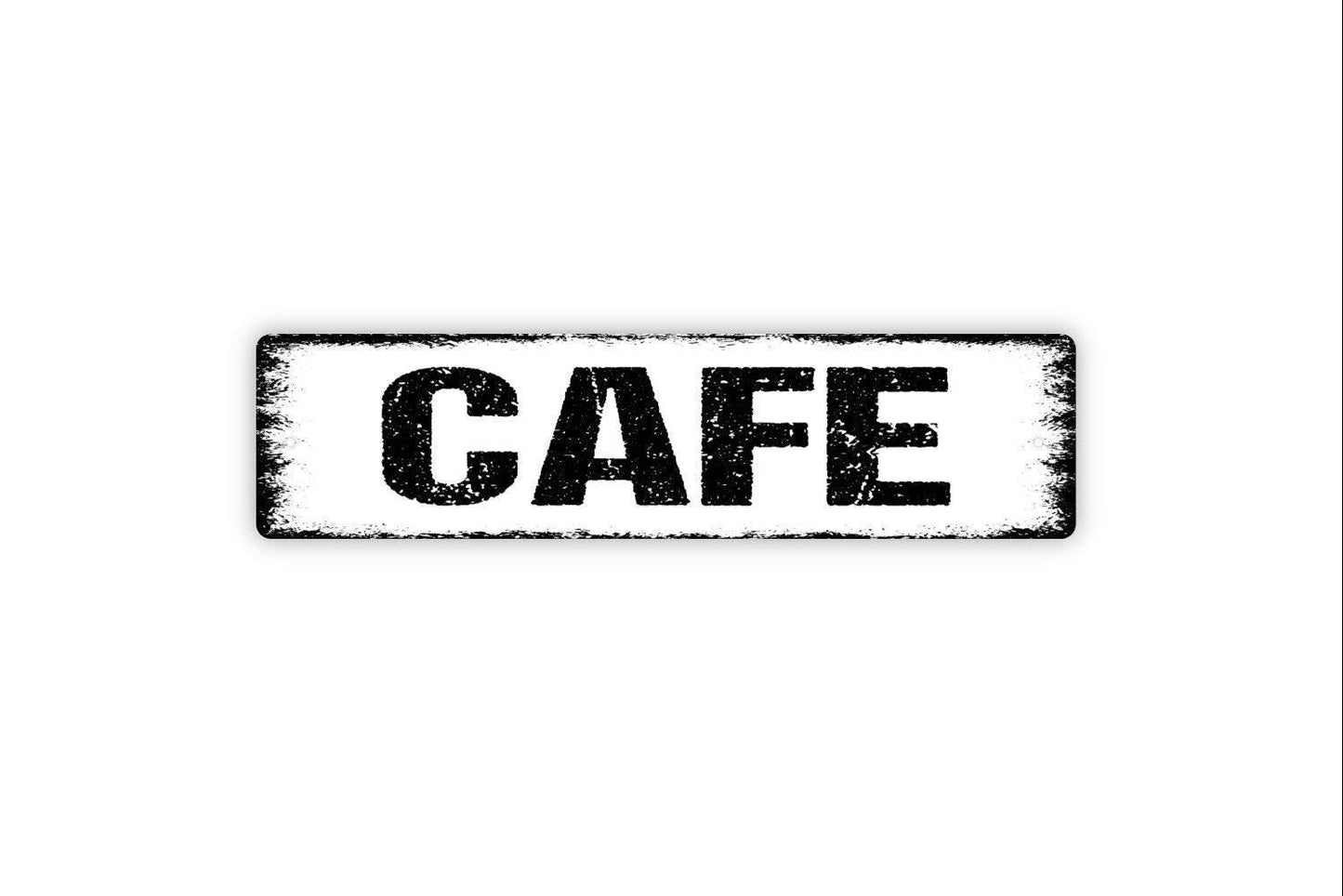 Cafe Metal Sign - Kitchen Pantry Farmhouse Style Decor Vinyl Sticker Or  Street Metal Sign or Door Name Plate Plaque