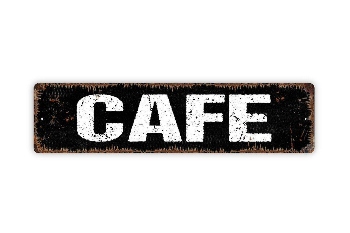 Cafe Metal Sign - Kitchen Pantry Farmhouse Style Decor Vinyl Sticker Or  Street Metal Sign or Door Name Plate Plaque