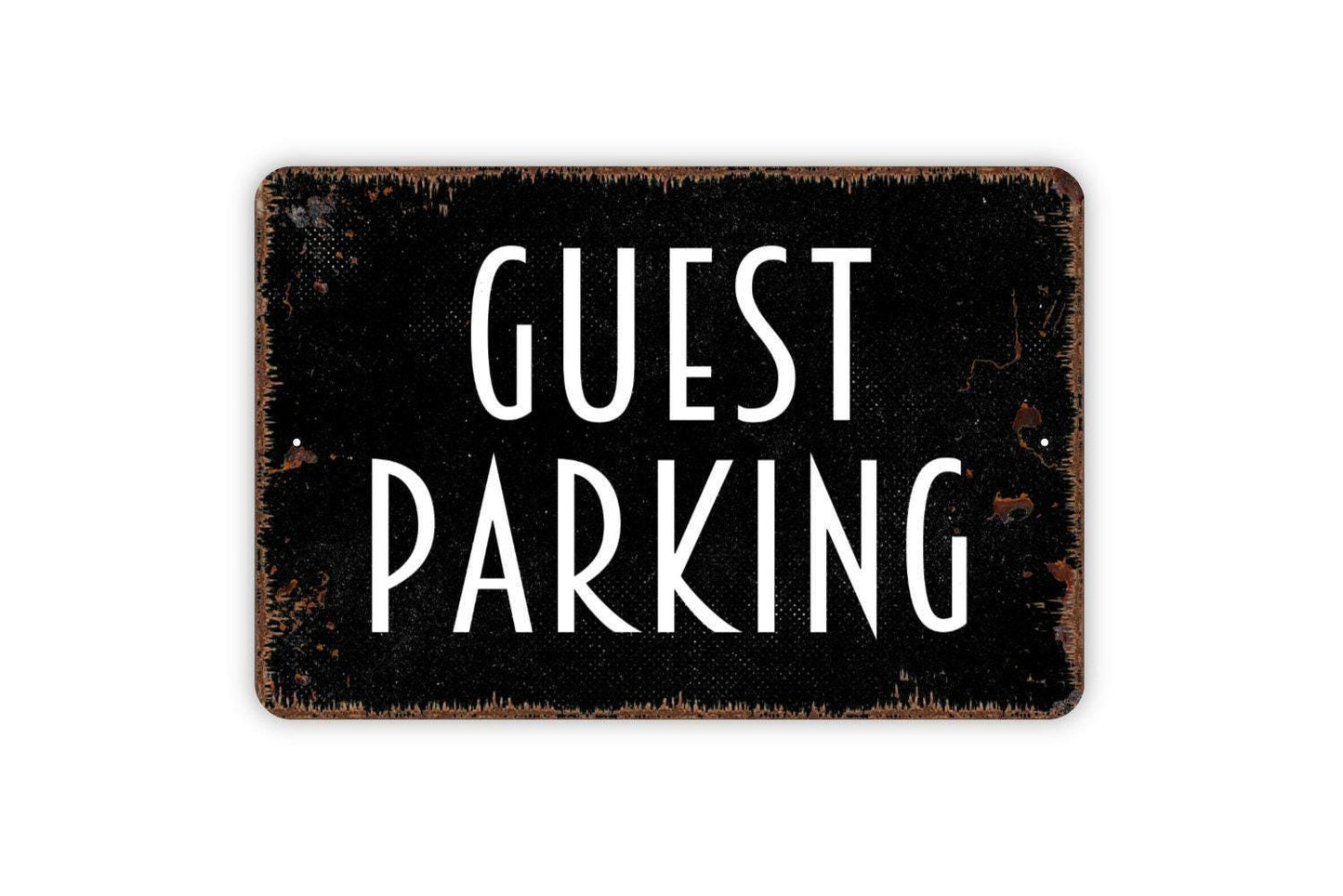 Guest Parking Sign – Reserved Visitor Parking Lot Driveway Garage Property Notice – Business Home Wall Decor – Metal Sign or Sticker