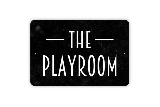The Playroom Sign, Metal Sign, Farmhouse Contemporary Modern Wall Metal Sign