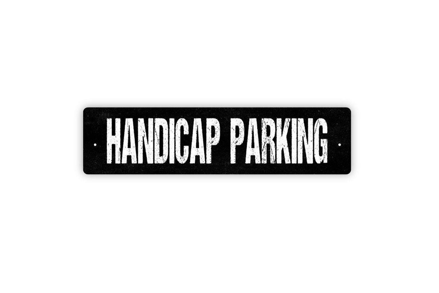 Handicap Parking Sign - Disabled Parking Spot Notice Warning Vinyl Sticker Or  Street Sign or Door Name Plate Plaque