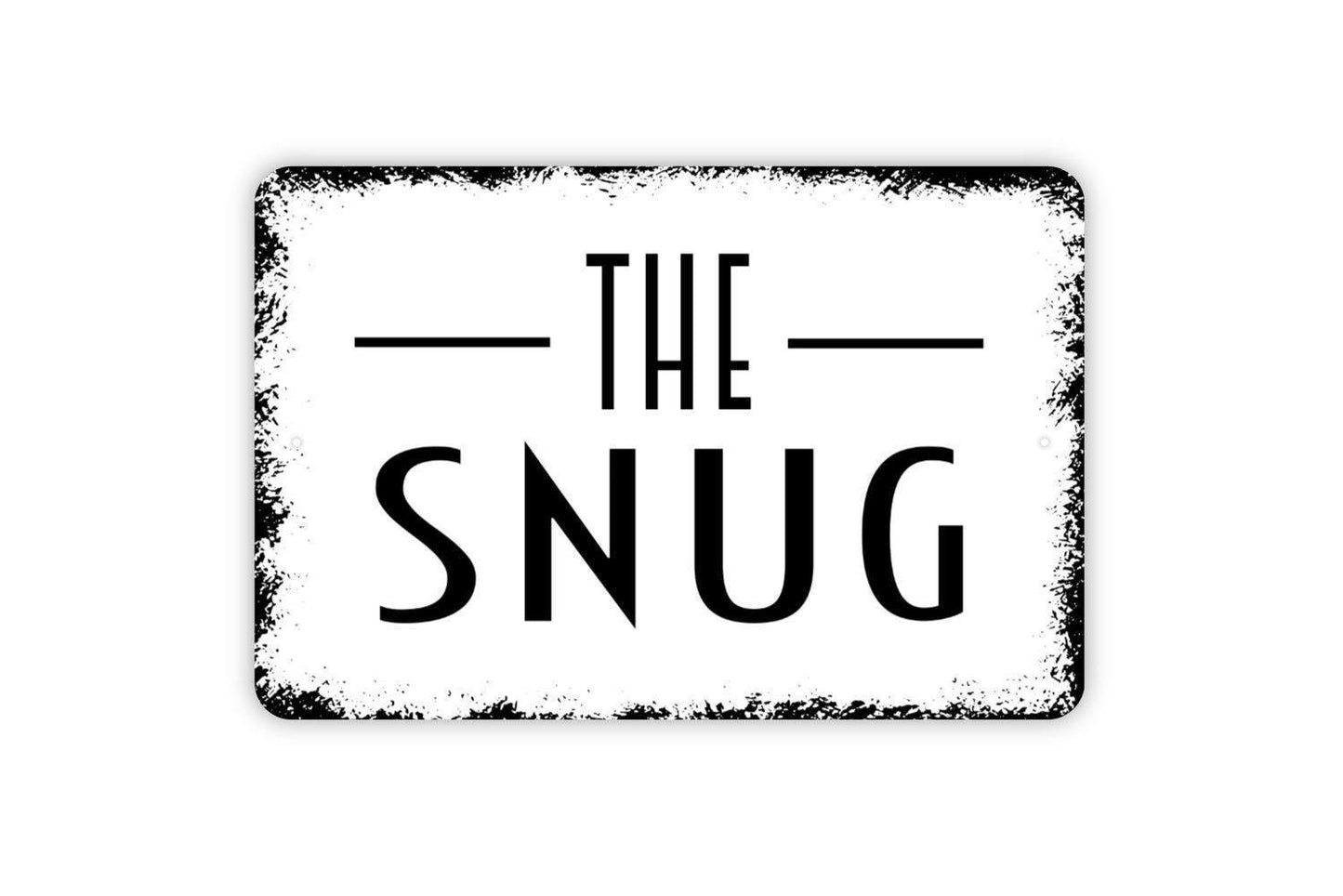 The Snug Sign Metal Wall Art or Vinyl Sticker for Pub, Bar, Home Bar, Irish Pub Decor, Man Cave, Cozy Bar Room, Rustic Wall Sign