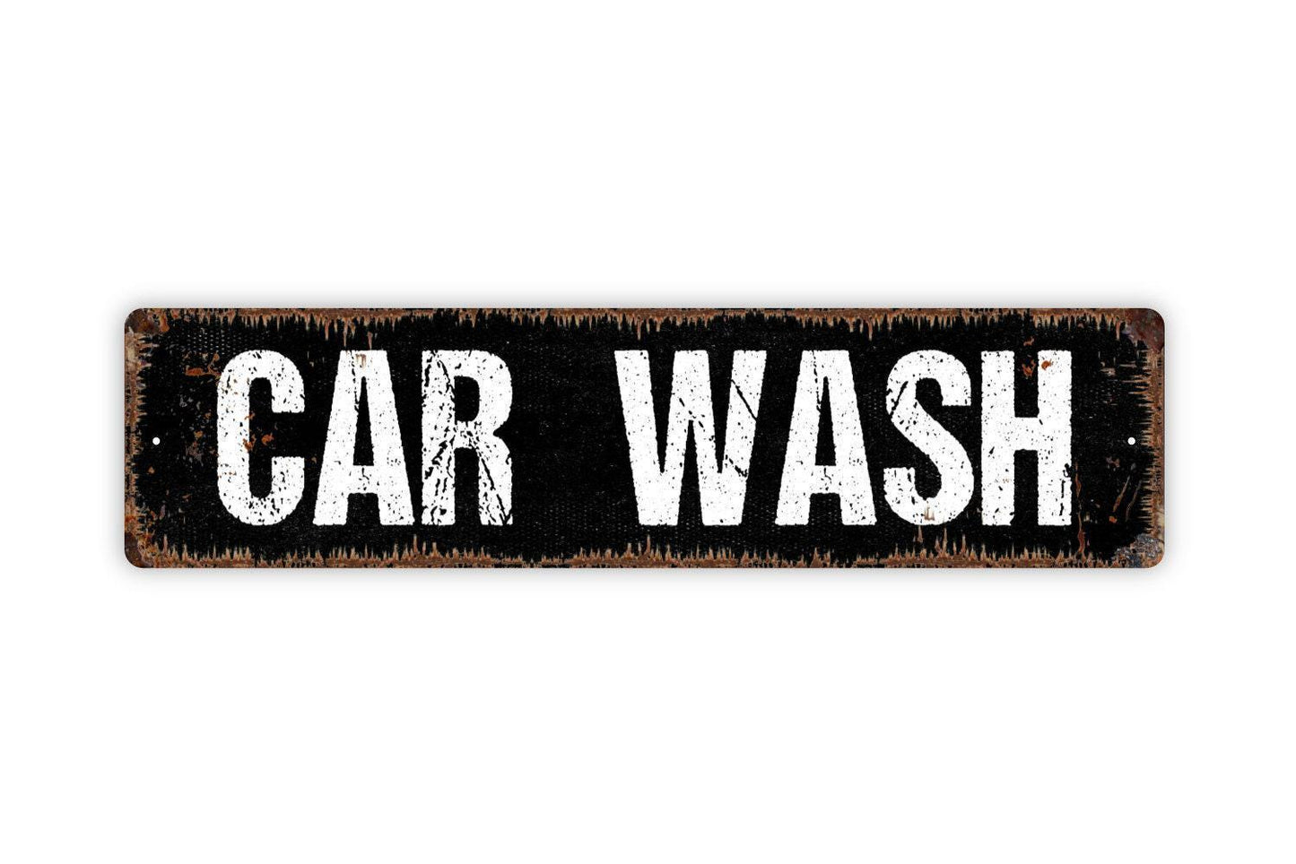 Car Wash Metal Sign - Auto Motor Vehicle Truck Vinyl Sticker Or  Street Metal Sign or Door Name Plate Plaque