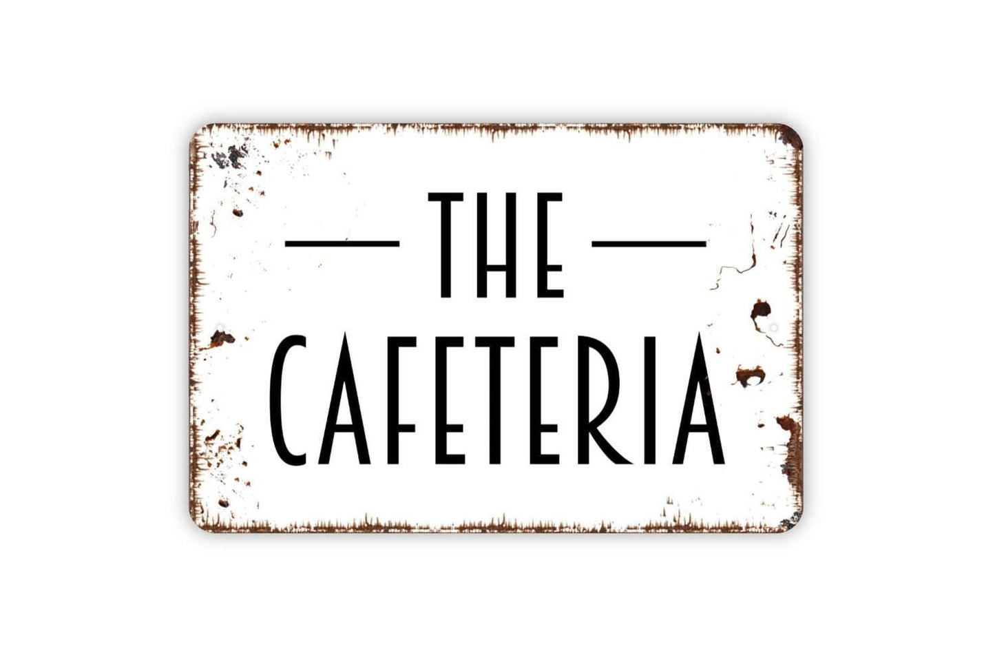 The Cafeteria Sign - Lunch Room Restaurant School Diner Cafe Metal Wall Art Indoor Or Outdoor