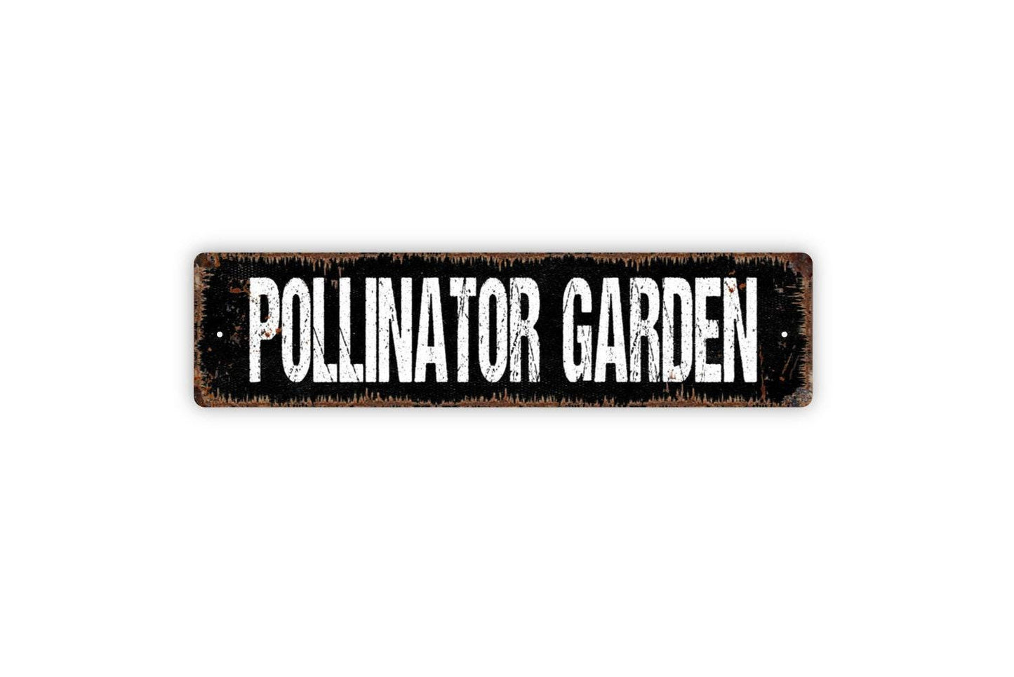 Pollinator Garden Sign - Flower Garden Market Floral Florist Vinyl Sticker Or  Street Metal Sign or Door Name Plate Plaque