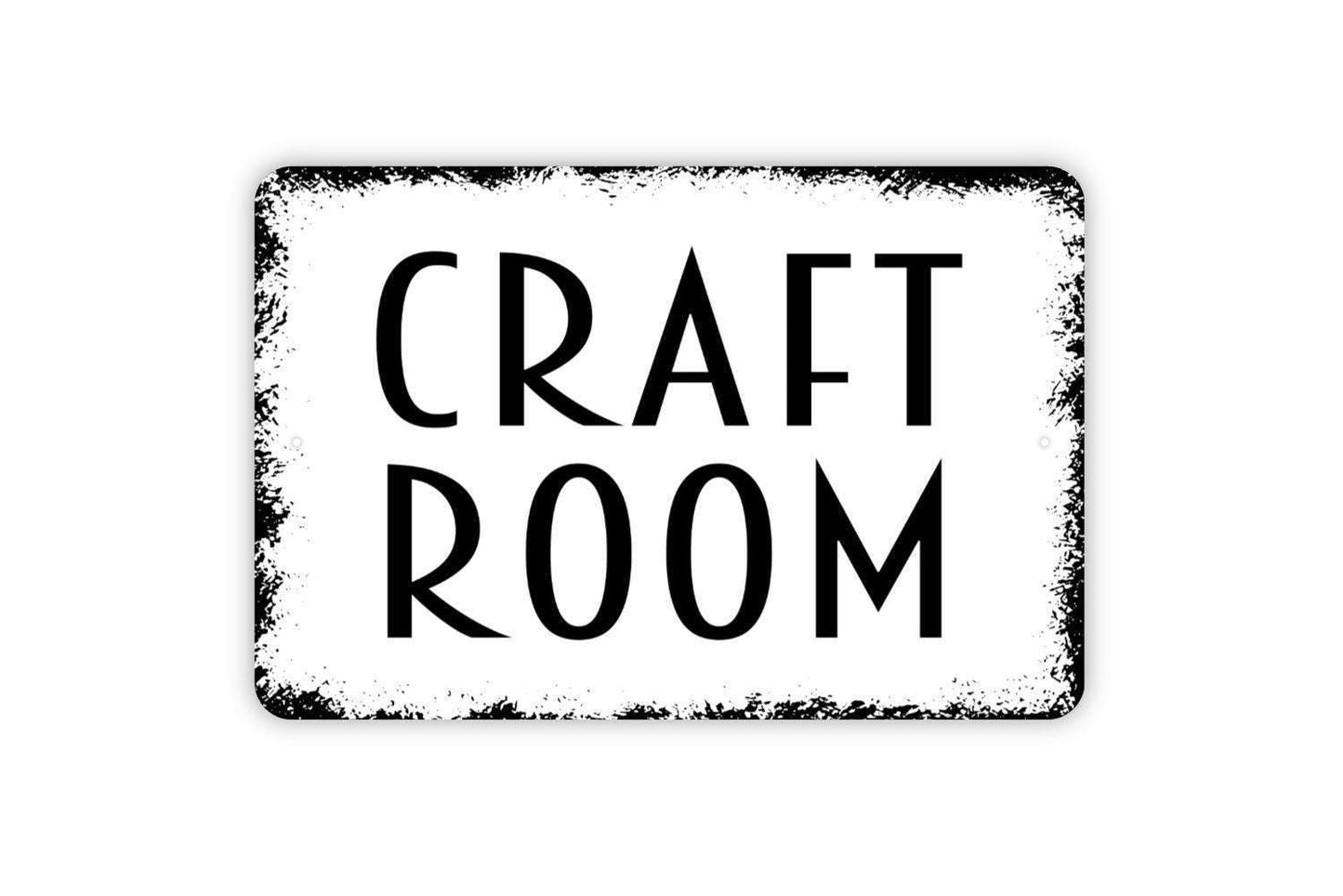 Craft Room Sign - Funny Crafters Metal Wall Art - Indoor or Outdoor