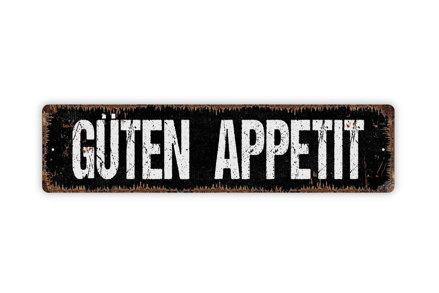 Guten Appetit Sign - Enjoy Your Meal Good Appetite Vinyl Sticker Or  Street Sign or Door Name Plate Plaque