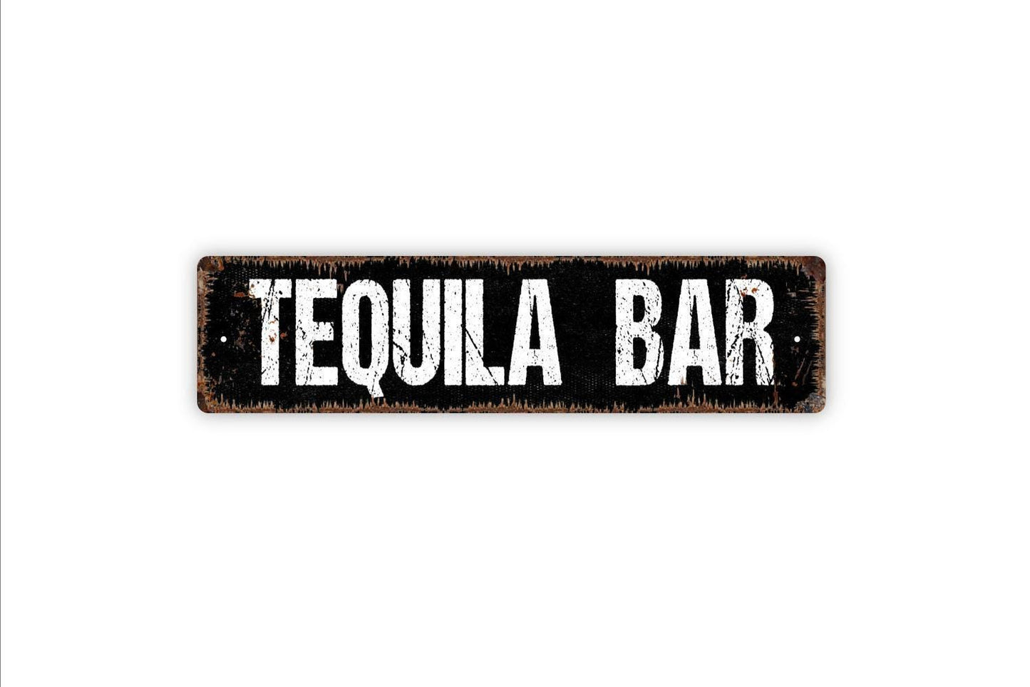 Tequila Bar Sign | Rustic Cantina Wall Decor | Metal Sign or Vinyl Sticker for Home Bar, Patio, Kitchen, or Mexican Themed Decor