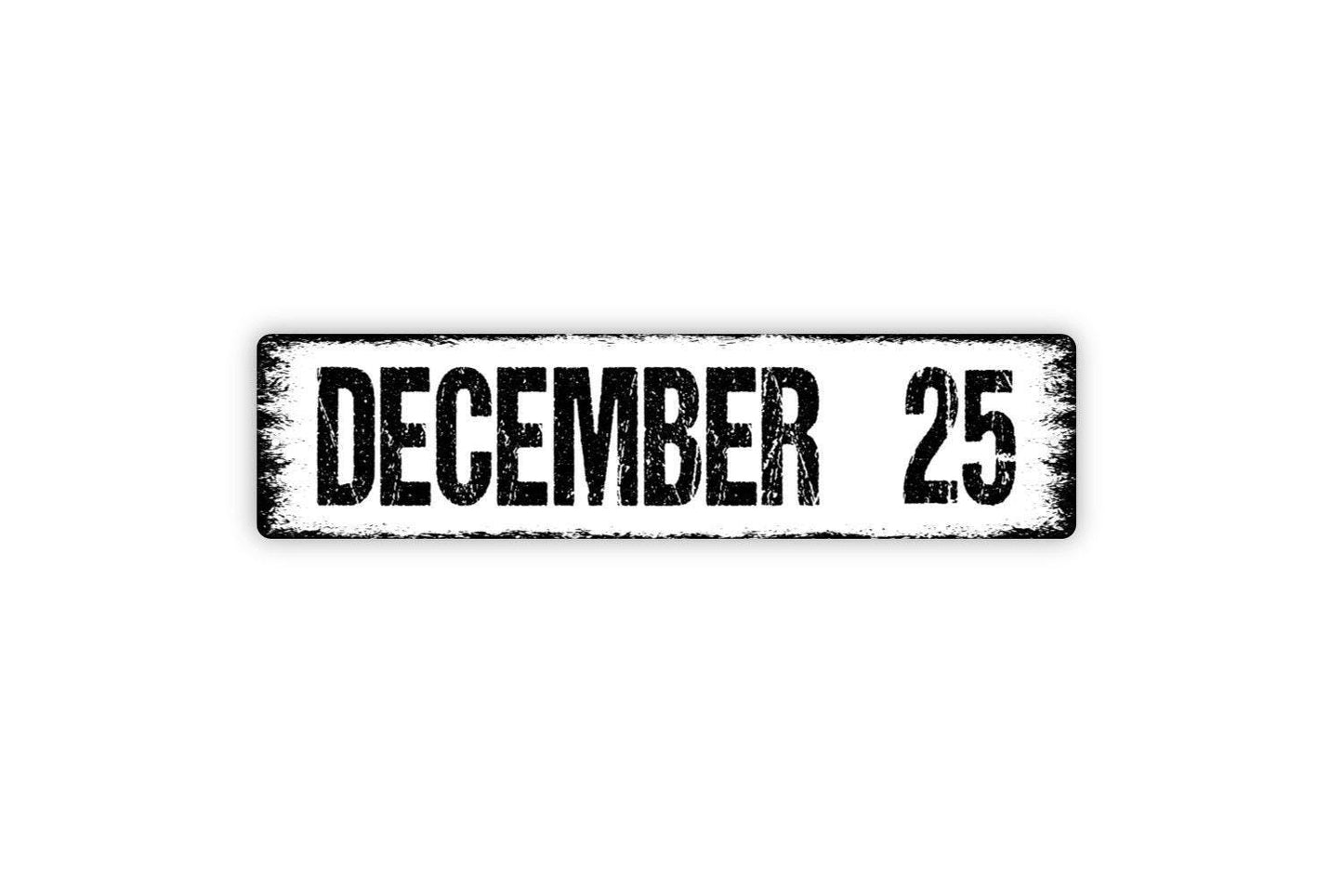 Custom Month Day Date Text Sign | Personalized Wedding, Anniversary, or Birthday Wall Sign | Metal Date Sign or Vinyl Sticker Gift Décor