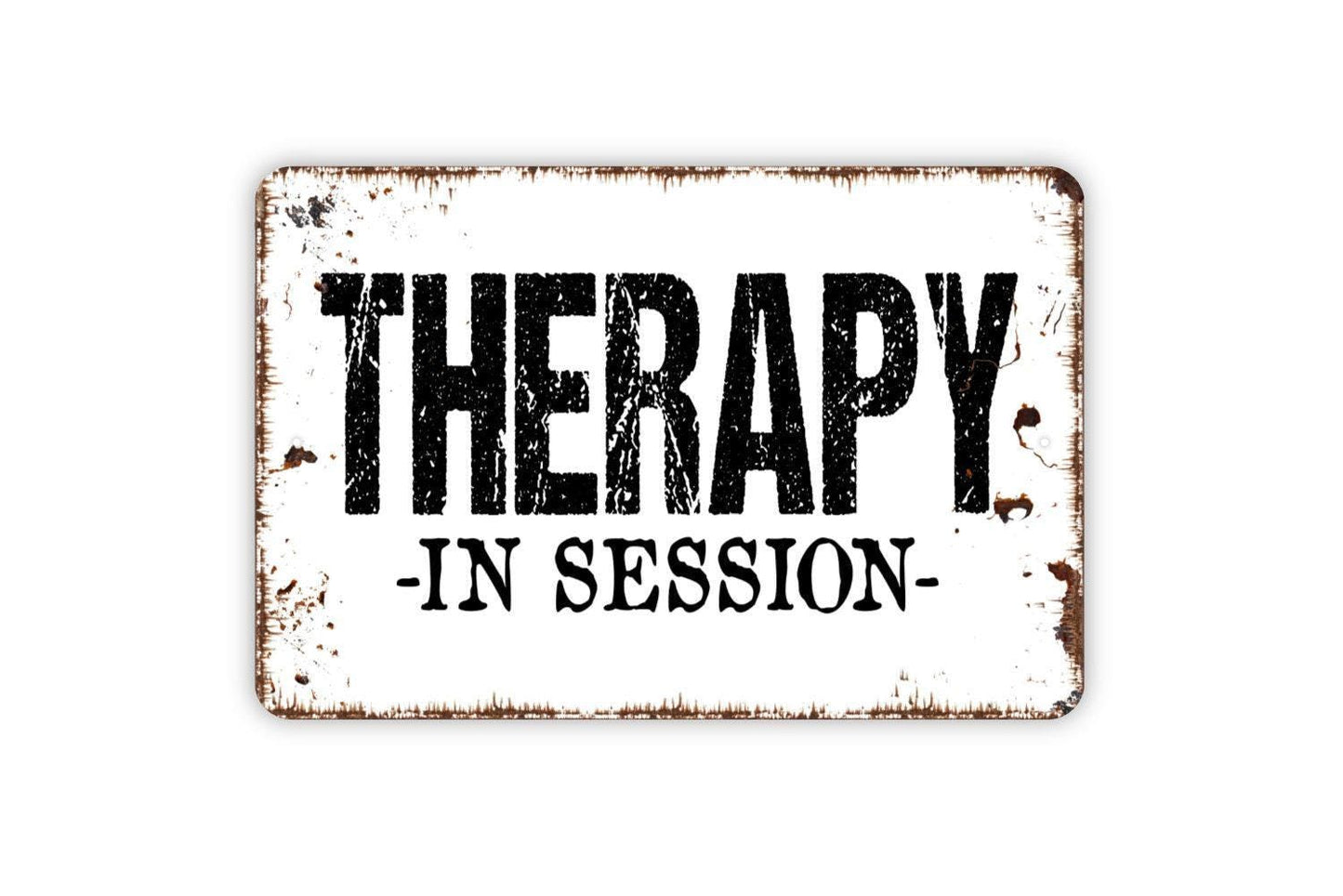 Therapy In Session Sign | Counseling Office or Home Relaxation Decor | Quiet Wall Sign for Porch, Meditation Space, or Therapy Room