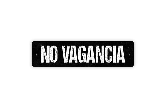 No Vagancia Sign | Spanish Private Property Security Warning Wall Decor | Rustic Business Home Safety Notice | Metal Sign or Vinyl Sticker