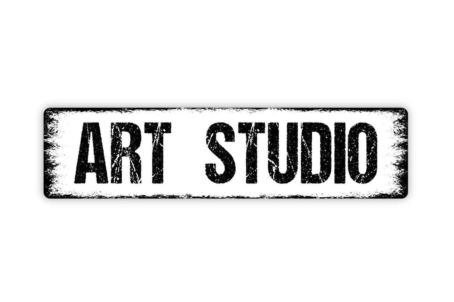 Art Studio Sign | Creative Workspace Wall Sign | Artist Room Decor | Craft Studio Wall Art | Metal Sign or Vinyl Sticker