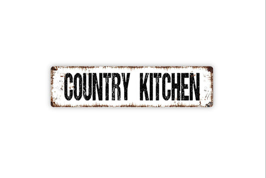 Country Kitchen Sign, Funny Pantry Kitchen Vinyl Sticker Or  Custom Metal Sign, Vinyl Sticker Or  Street Sign or Door Name Plate Plaque