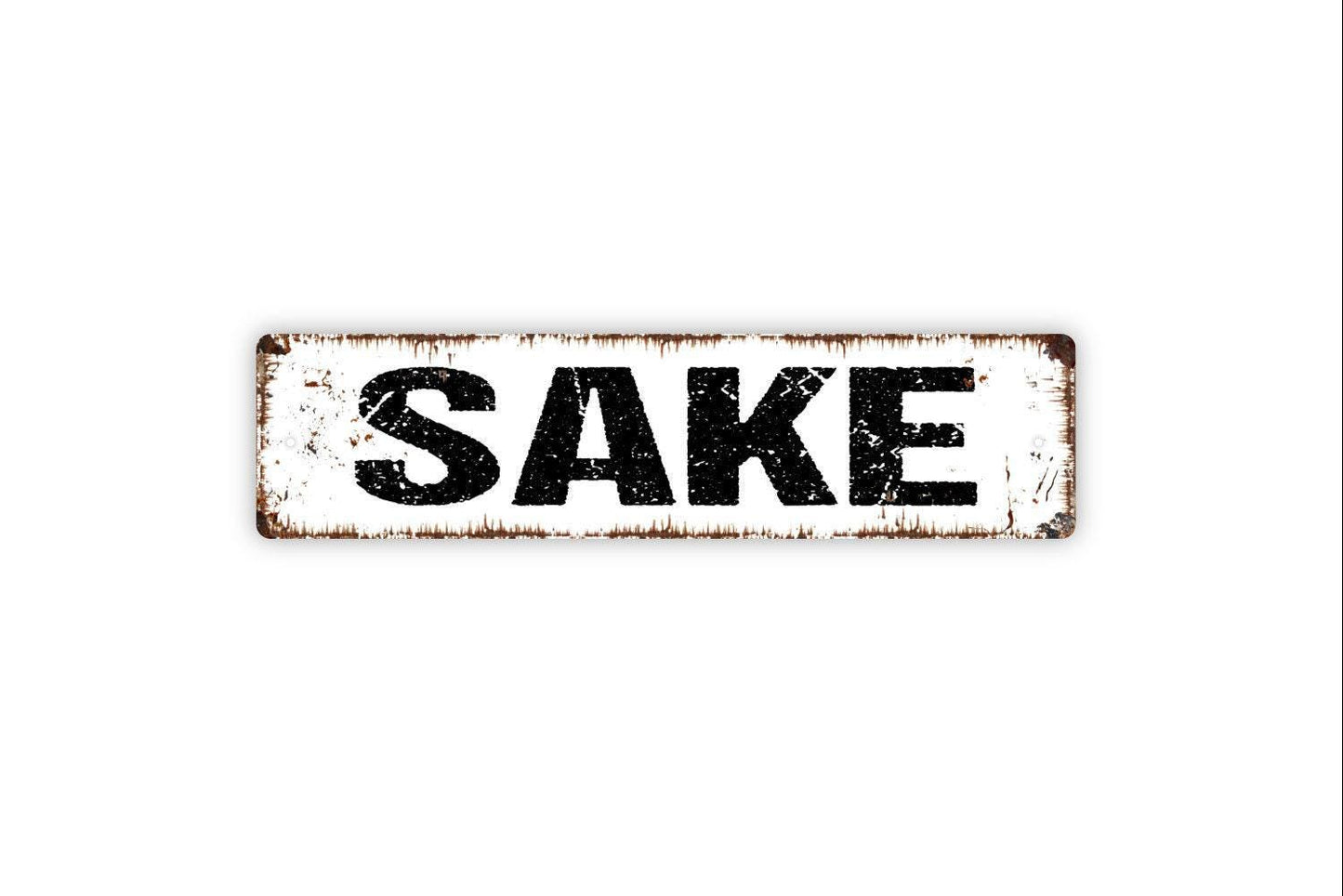 Sake Sign - Japan Japanese Wine Alcohol Liquor Vinyl Sticker Or  Street Metal Sign or Door Name Plate Plaque