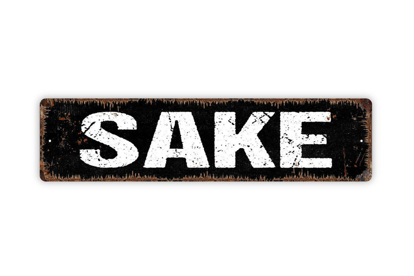 Sake Sign - Japan Japanese Wine Alcohol Liquor Vinyl Sticker Or  Street Metal Sign or Door Name Plate Plaque