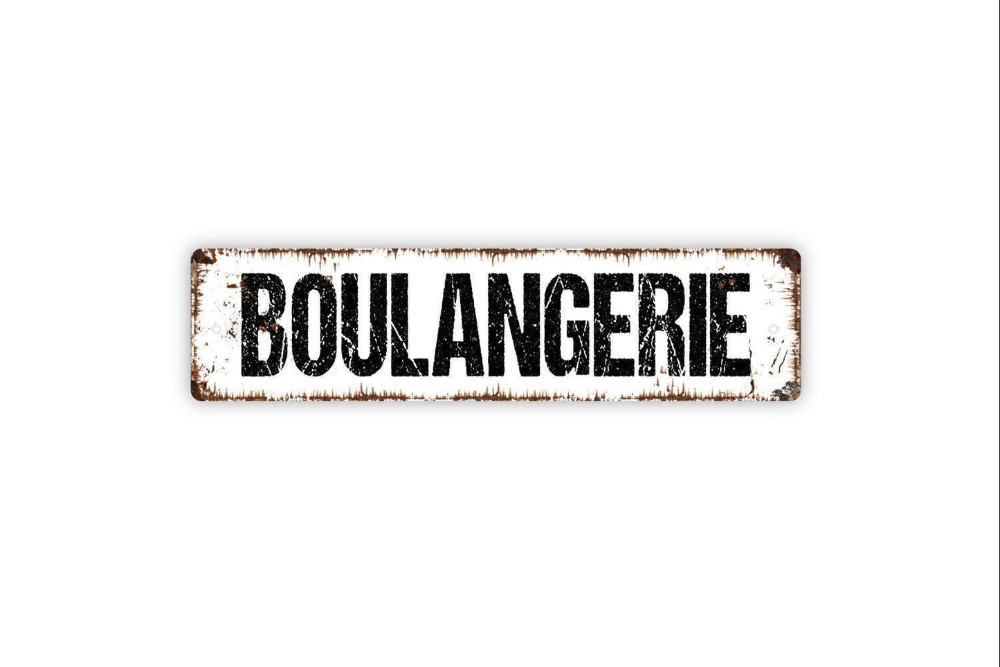 Boulangerie Sign - French Bakery Chef Baked Goods Kitchen Pantry Cafe Vinyl Sticker Or  Street Metal Sign or Door Name Plate Plaque