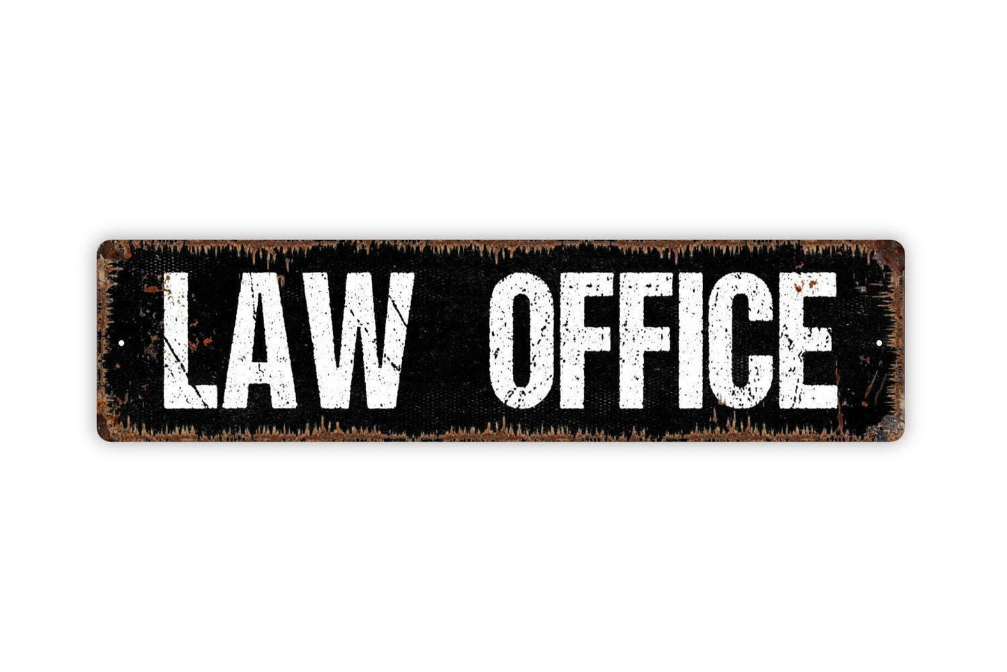 Law Office Sign | Professional Attorney Legal Office Decor | Metal Sign or Vinyl Sticker for Lawyer, Firm, or Reception Area